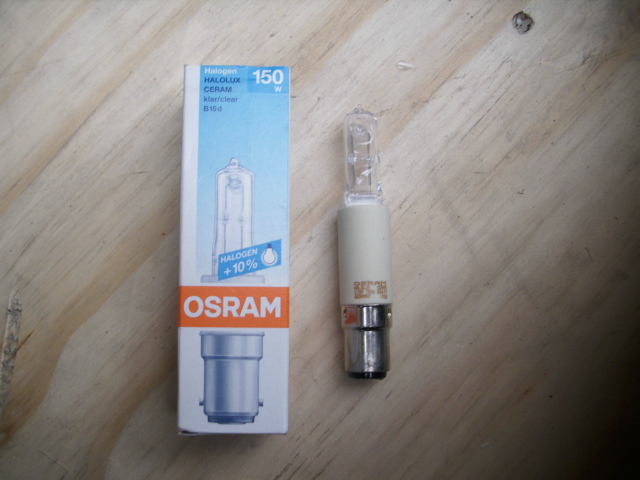 Osram halolux 150Watt B15d